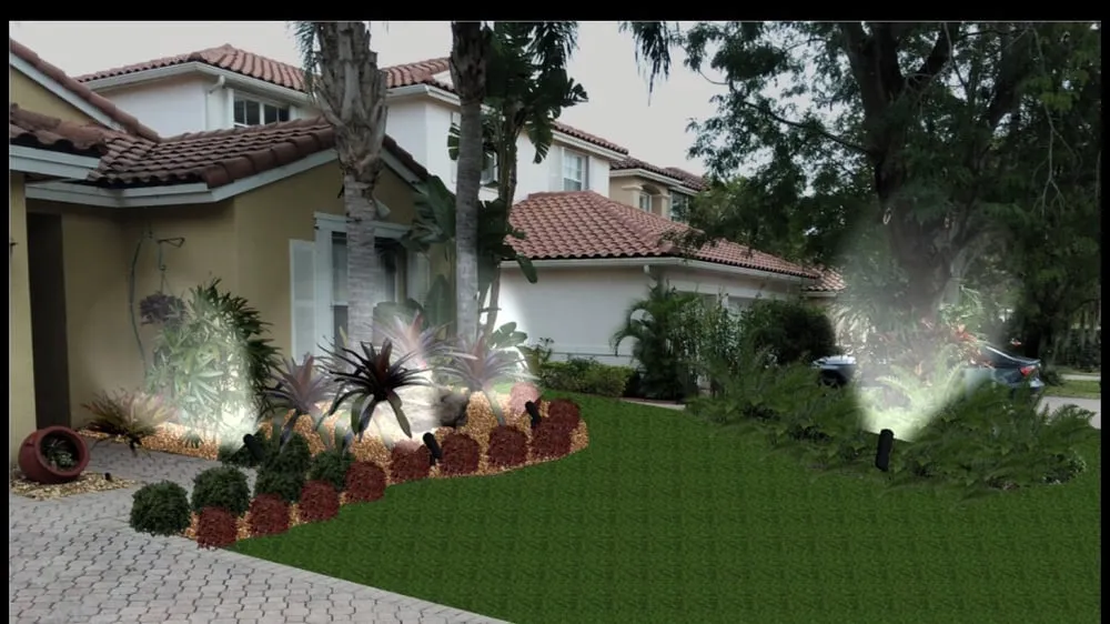 Professional landscape installation in Miami, FL by Alex Sprinklers & Landscaping