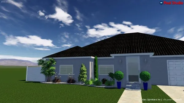 Alex Sprinklers & Landscaping Logo