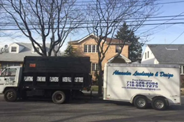 Custom yard cleanup service in Rosedale, NY by Alexander Landscaping