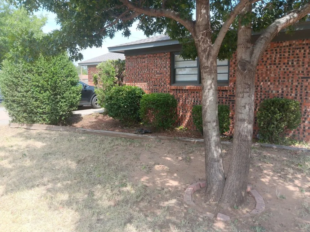 Professional residential landscaping in Lubbock, TX by Alexander's Land & Trees