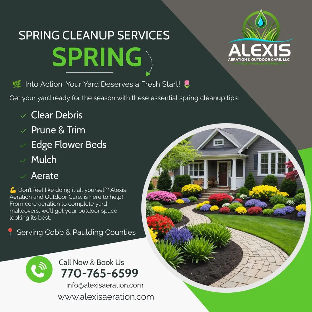 Expert garden landscaping for homes in Dallas, GA by Alexis Aeration & Outdoor Care