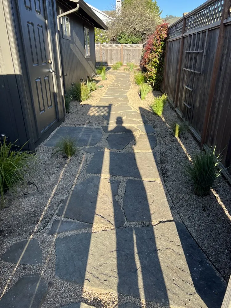 Local outdoor landscaping with custom design in El Granada, CA by Alex’s Landscaping