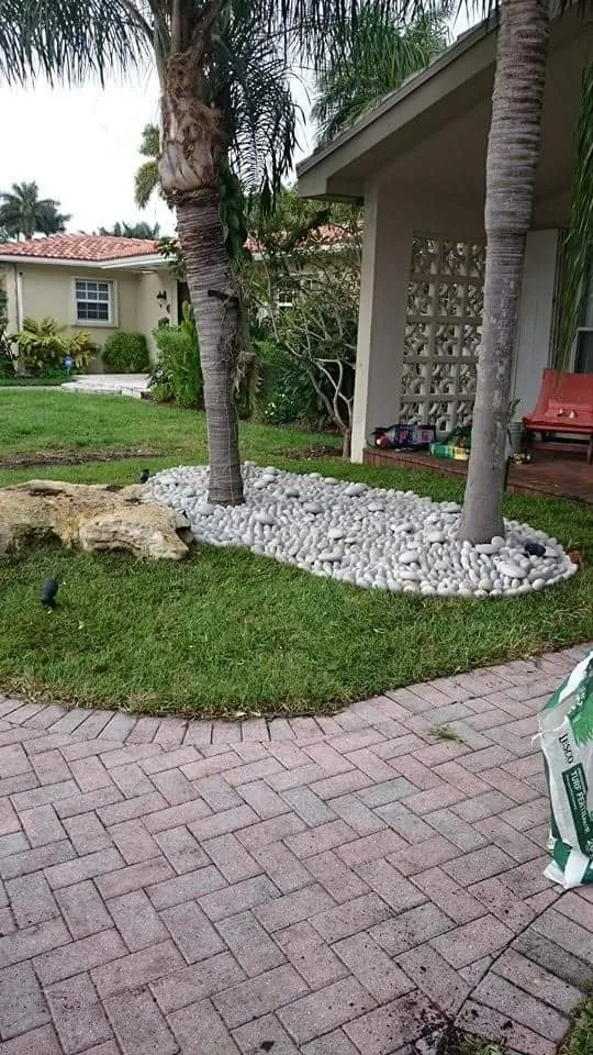 Custom landscape installation for outdoor upgrades in North Miami Beach, FL by Alex's Landscaping Service Corp