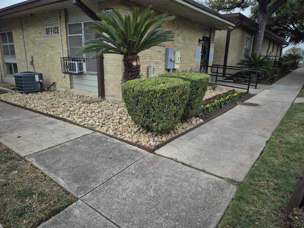 Professional landscape installation in Selma, TX - Alfa and Omega Lawnscaping