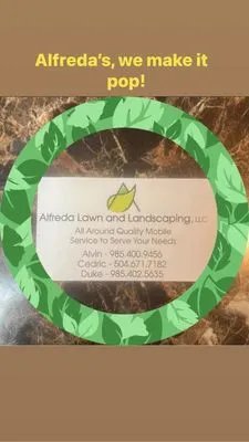 Alfreda Lawn and Landscaping Logo