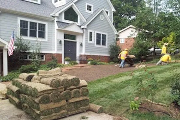 Professional landscape installation in Weatherford, TX by Alfredo Olvera Landscaping