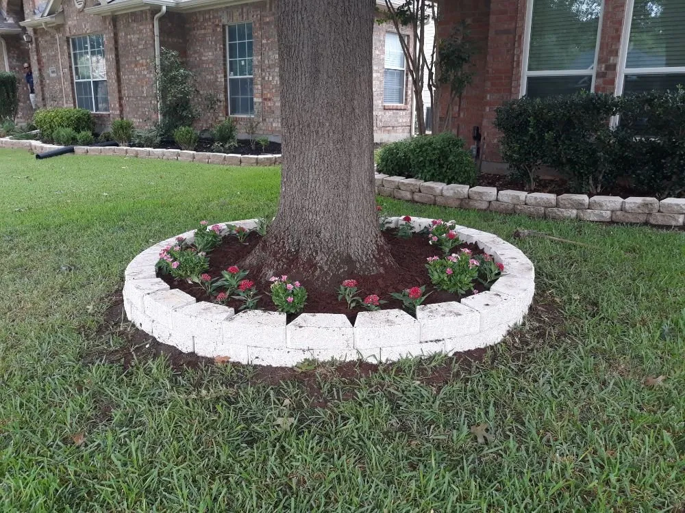 Affordable lawn care service with custom design in Allen, TX by Alfredo's Lawn Care Service