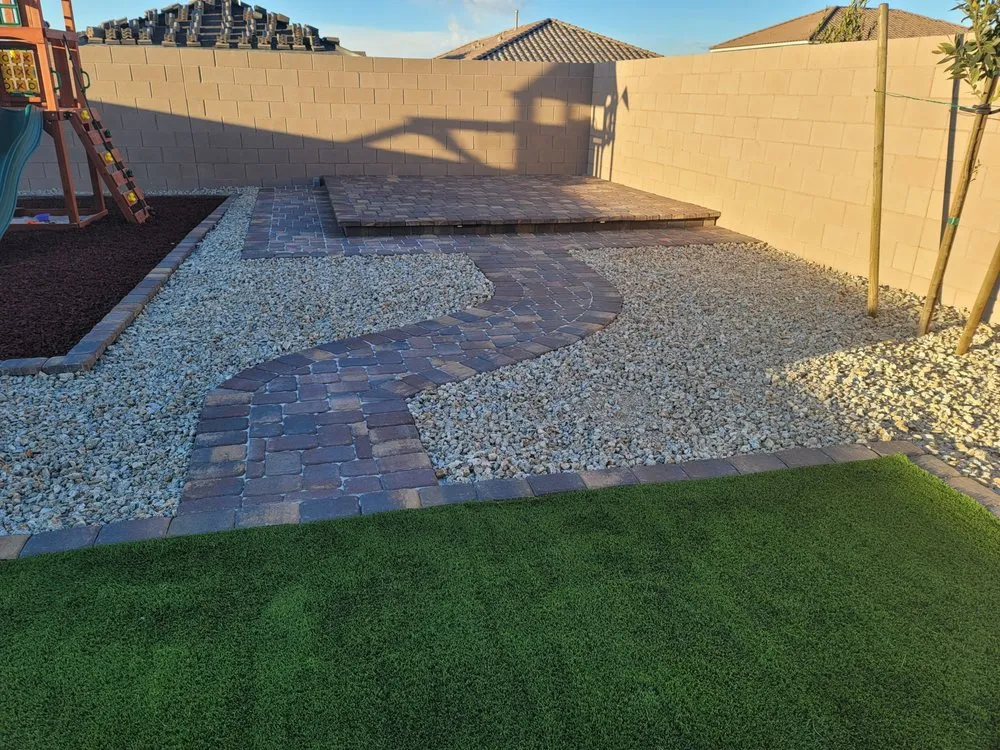 Expert landscape installation for residential properties in North Las Vegas, NV by Aliante Landscape