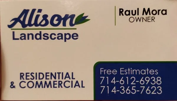 Alison Landscape Logo