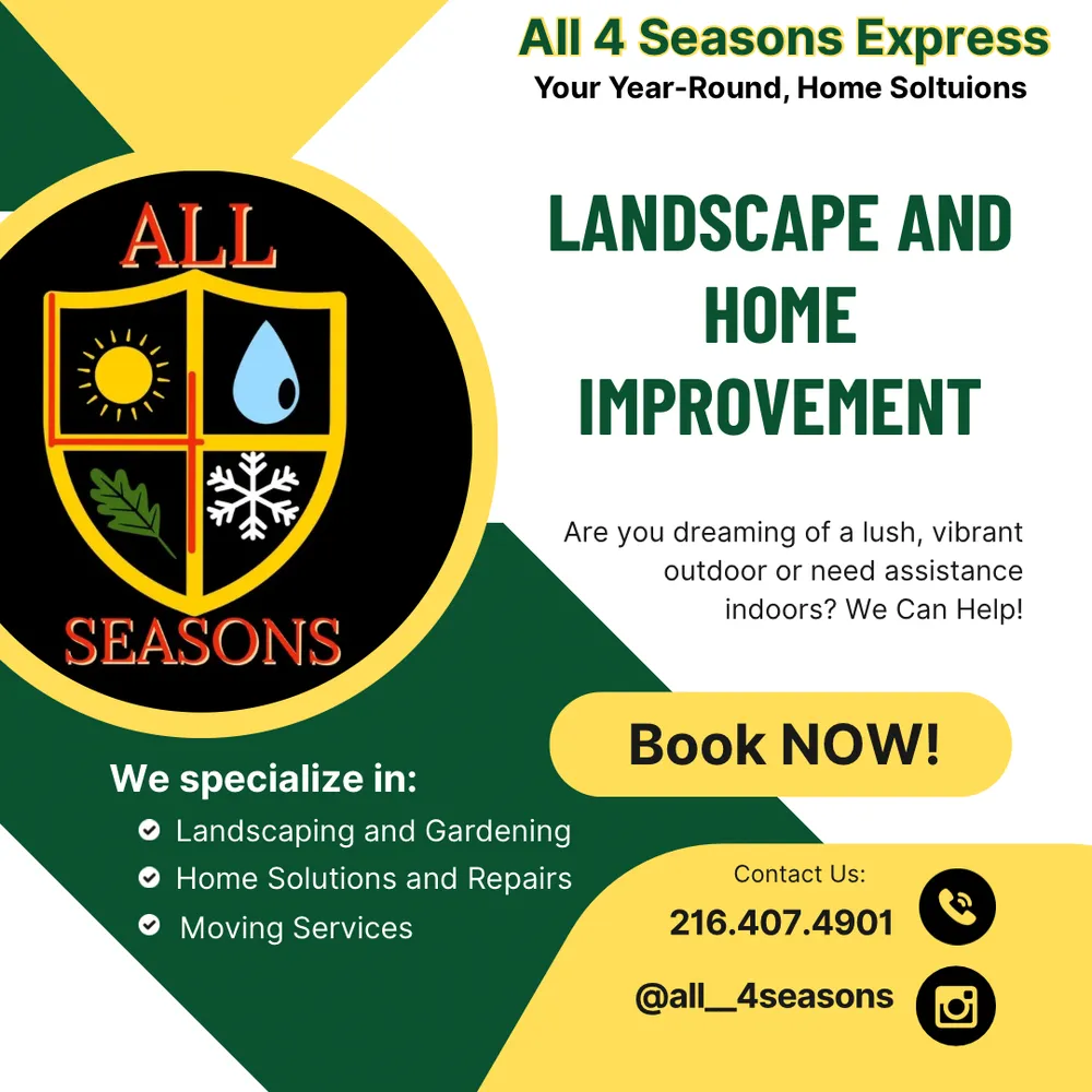 Trusted yard maintenance experts serving Cleveland, OH - All 4 Seasons Express