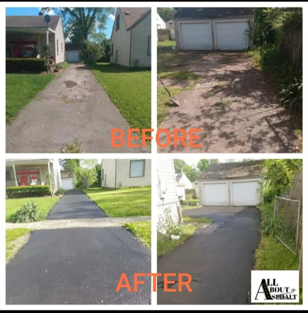 Local garden landscaping with custom design in Columbus, OH by All About Asphalt & Concrete