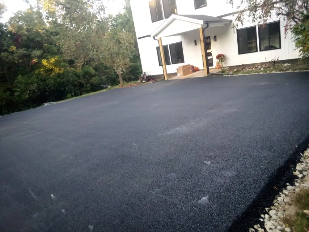 Professional garden landscaping for beautiful yards in Columbus, OH by All About Asphalt & Concrete