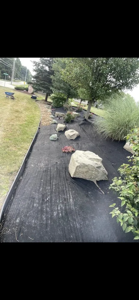 Custom landscape installation in Jackson Belden, OH by All About Green