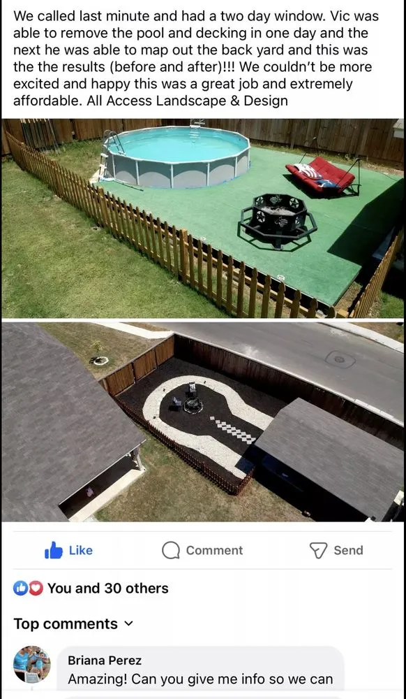 Expert landscape installation for homes across San Antonio, TX - All Access Landscape & Design