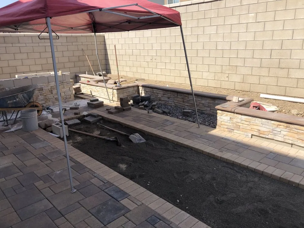 Local residential landscaping with custom design in Rialto, CA by All American Concrete