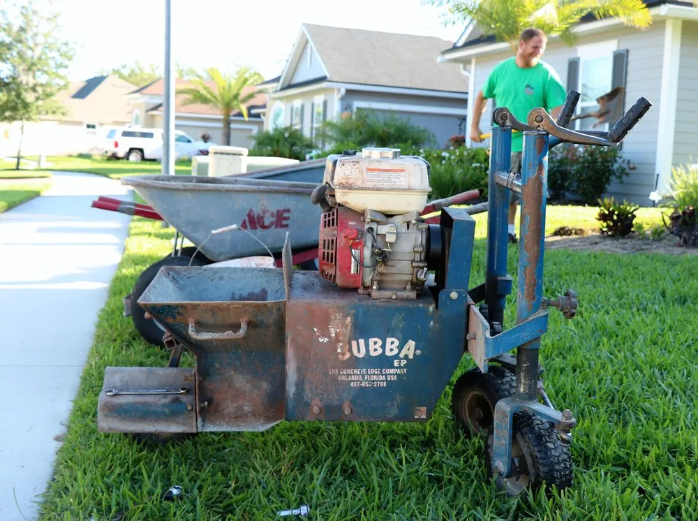 Custom yard cleanup service with custom design in St. Augustine, FL by All American Curbing