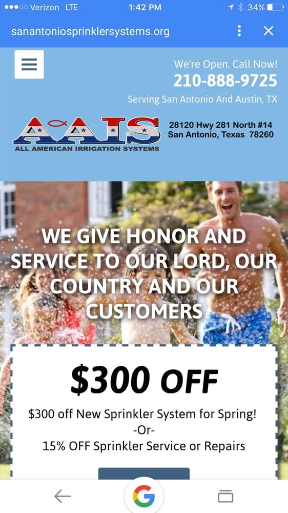 Trusted garden landscaping in San Antonio, TX - All American Irrigation Systems