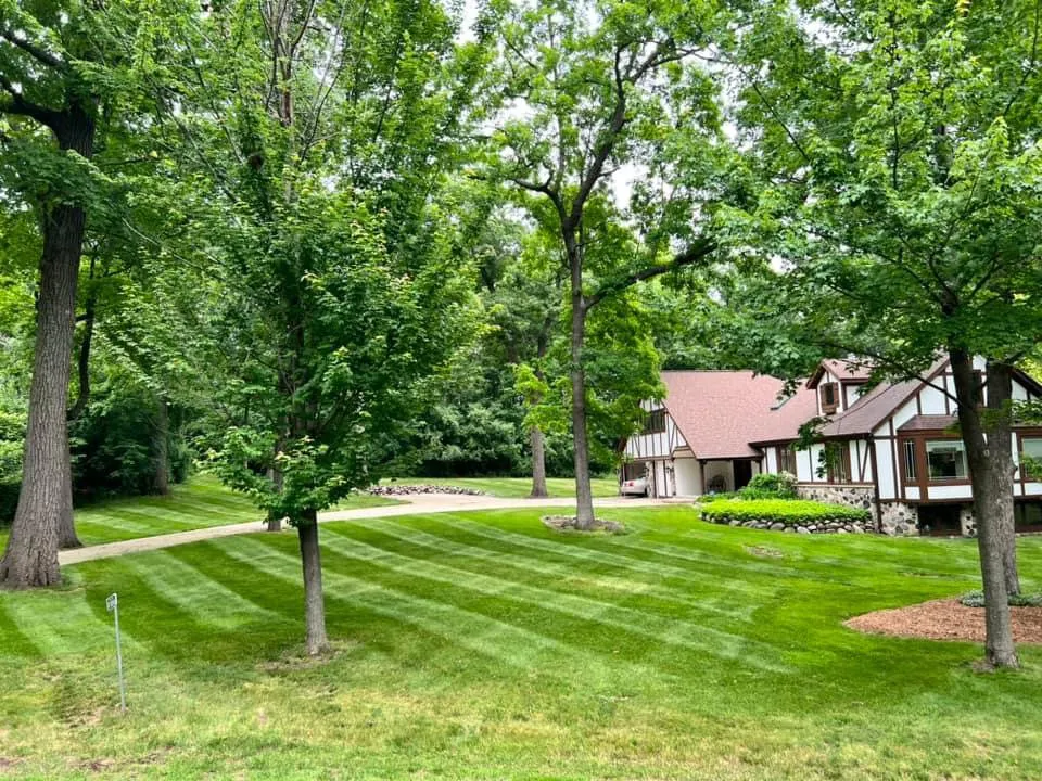 Expert outdoor landscaping for homes in Comstock Park, MI by All American Landscape Management