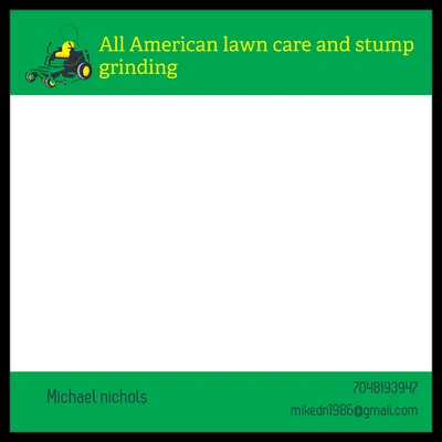 All American Lawn Care and Stump Grinding Logo