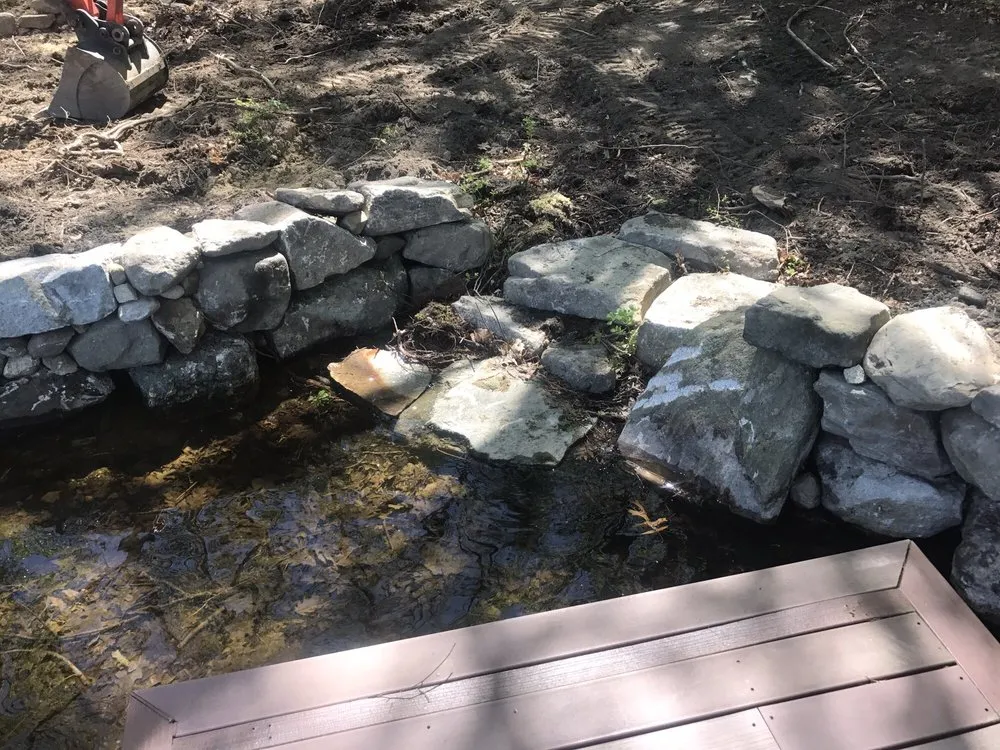 Custom garden landscaping in Barrington, NH - All American Stonework by Silver