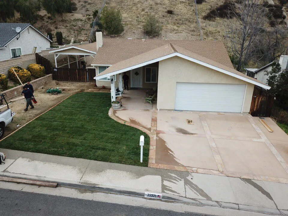 Custom garden landscaping with custom design across Santa Clarita, CA - All Around Landscape