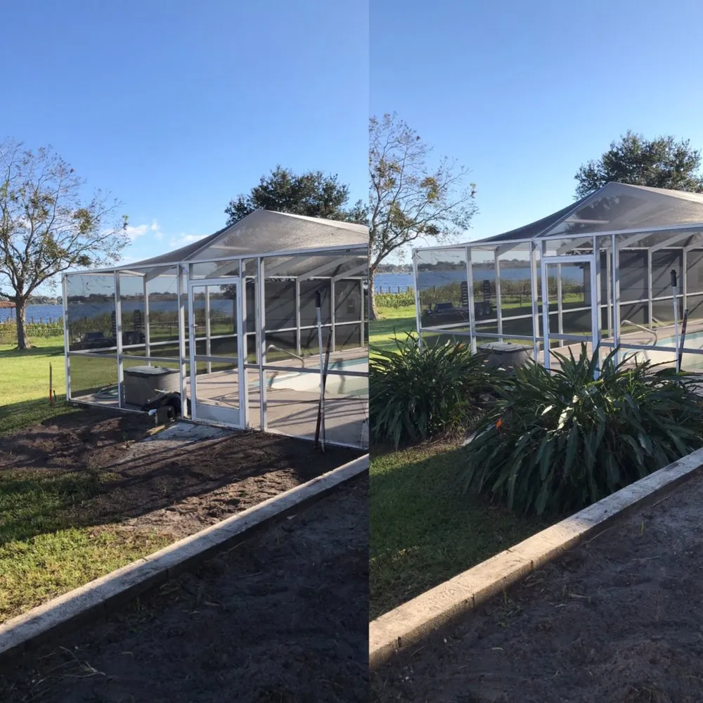 Local landscape installation with custom design in Eagle lake, FL by All Around Lawn Care