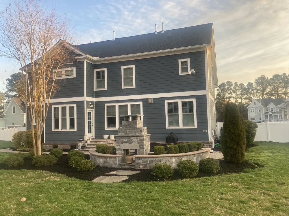 Custom yard cleanup service for residential properties in Virginia Beach, VA by All Aspects Landscaping