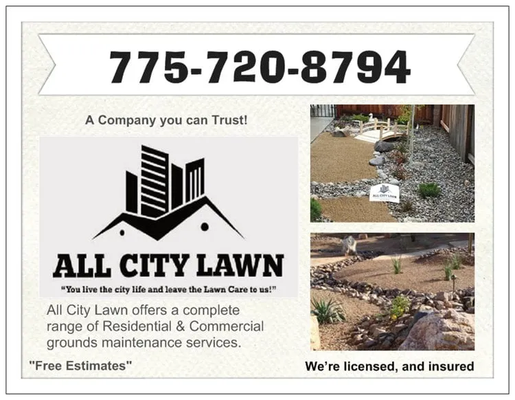 Top-rated lawn mowing service in Reno, NV - All City Lawn & Landscaping