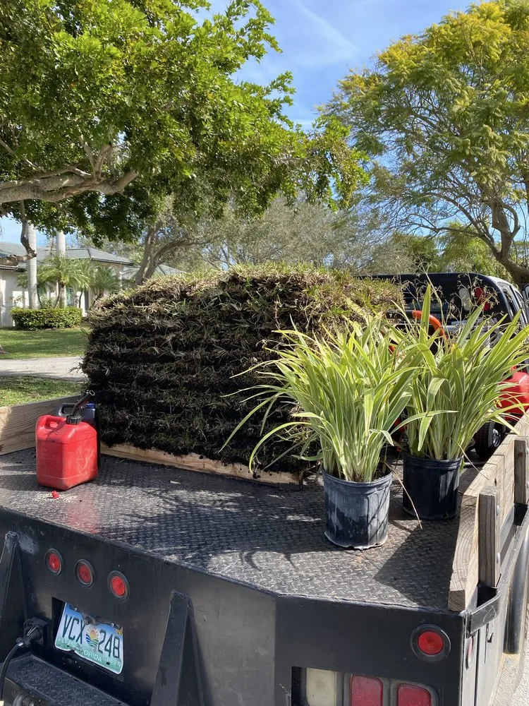 Expert landscaping services for residential properties in Palm Bay, FL by All Clear Junk Removal