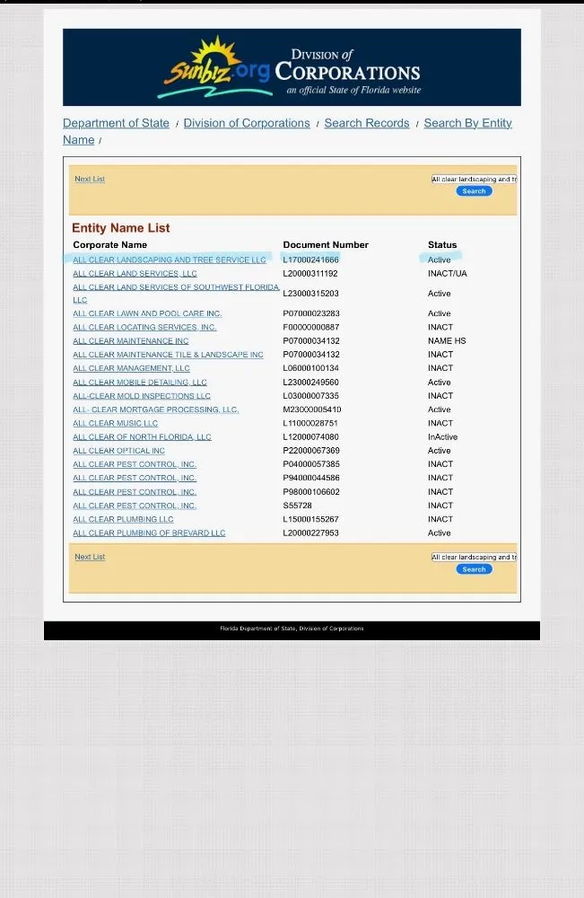 Reliable landscaping services in clearwater, FL - All Clear Landscaping and Tree Service