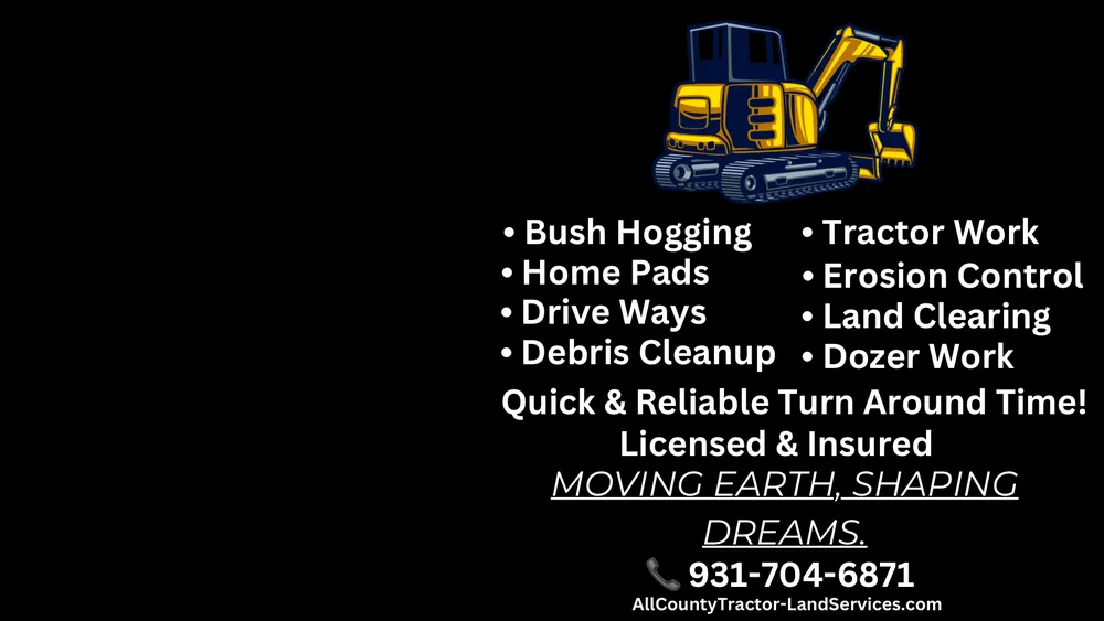 Top-rated landscape design in Jamestown, TN by All county Tractor and Land services