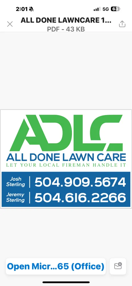Trusted landscape design in Metairie, LA - All Done Lawn Care