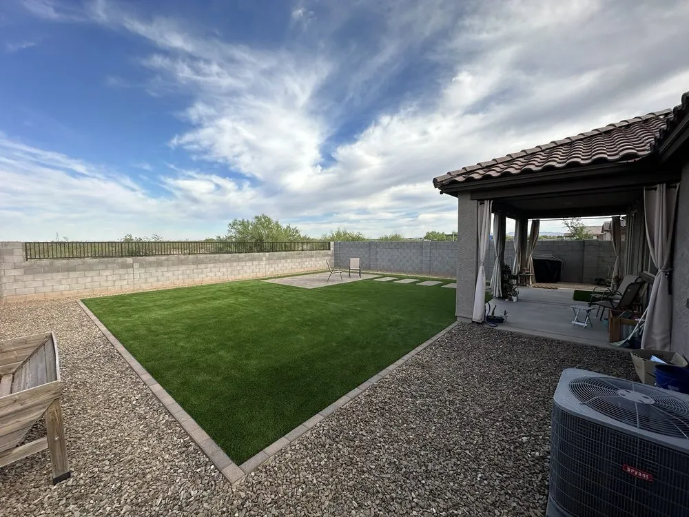 Custom garden landscaping with custom design across Phoenix, AZ - All Green Landscapes