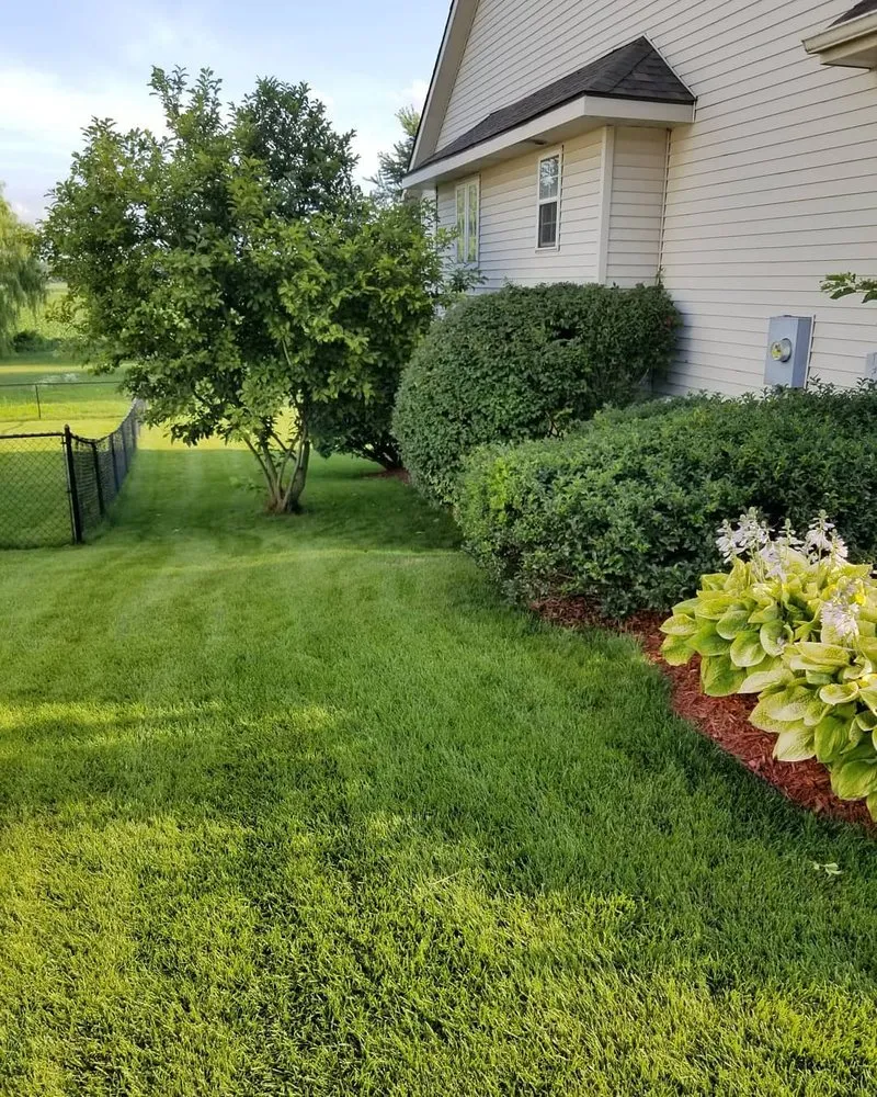 Custom garden landscaping in Jenison, MI by All Green Lawn Care