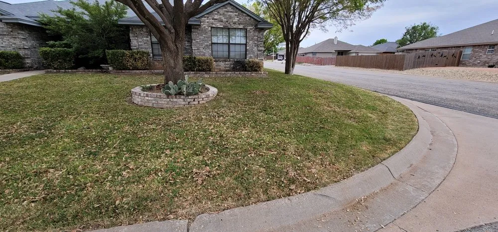 Affordable landscape installation in San Angelo, TX by All Green Lawn Service