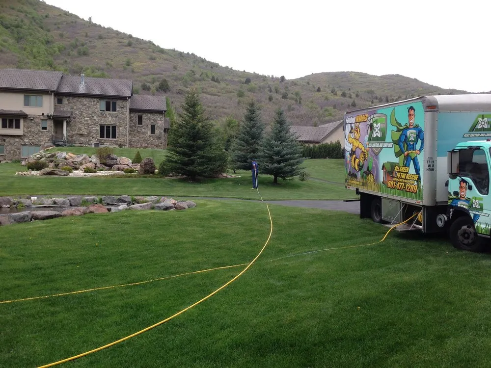 Custom lawn mowing service with custom design across Midvale, UT - All Green Pest Control and Lawn Care