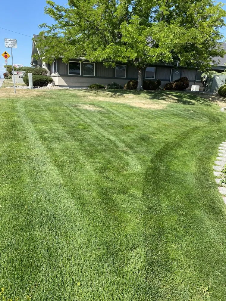 Expert landscape installation with custom design in Richland, WA by All Green