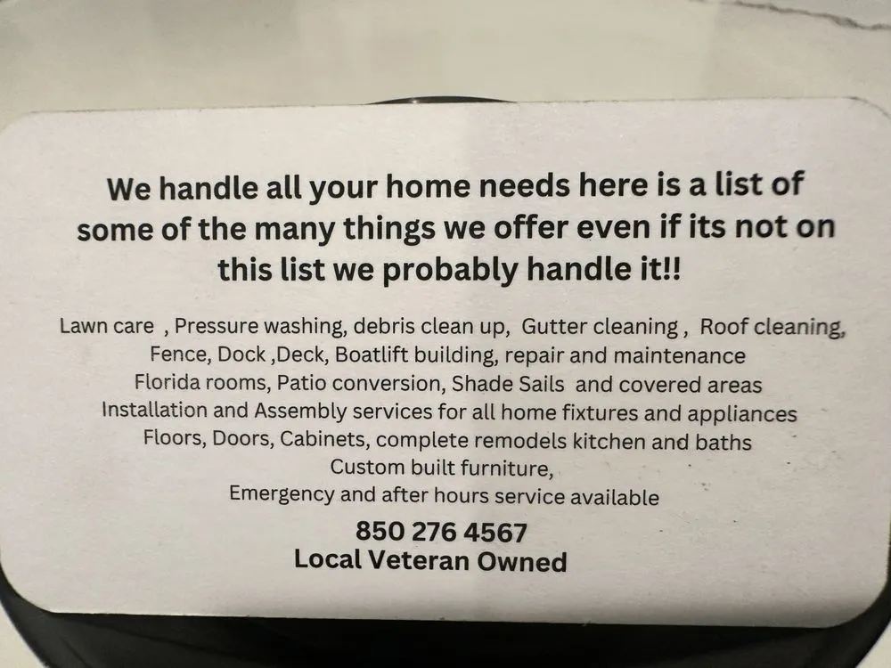 Custom residential landscaping in Panama City, FL by All Home Needs