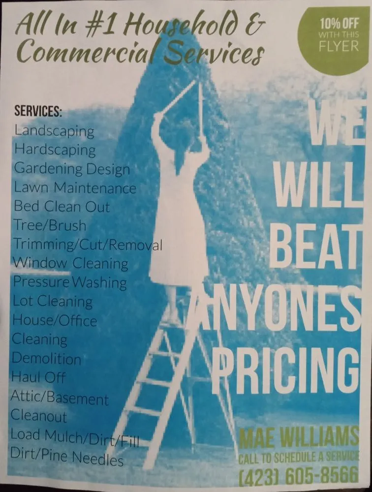 Professional residential landscaping for beautiful yards in Chattanooga, TN by All In 1 Household & Commercial Services