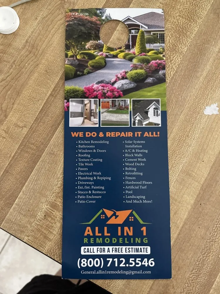 Trusted yard maintenance for year-round maintenance across Riverside, CA - All in 1 Remodeling