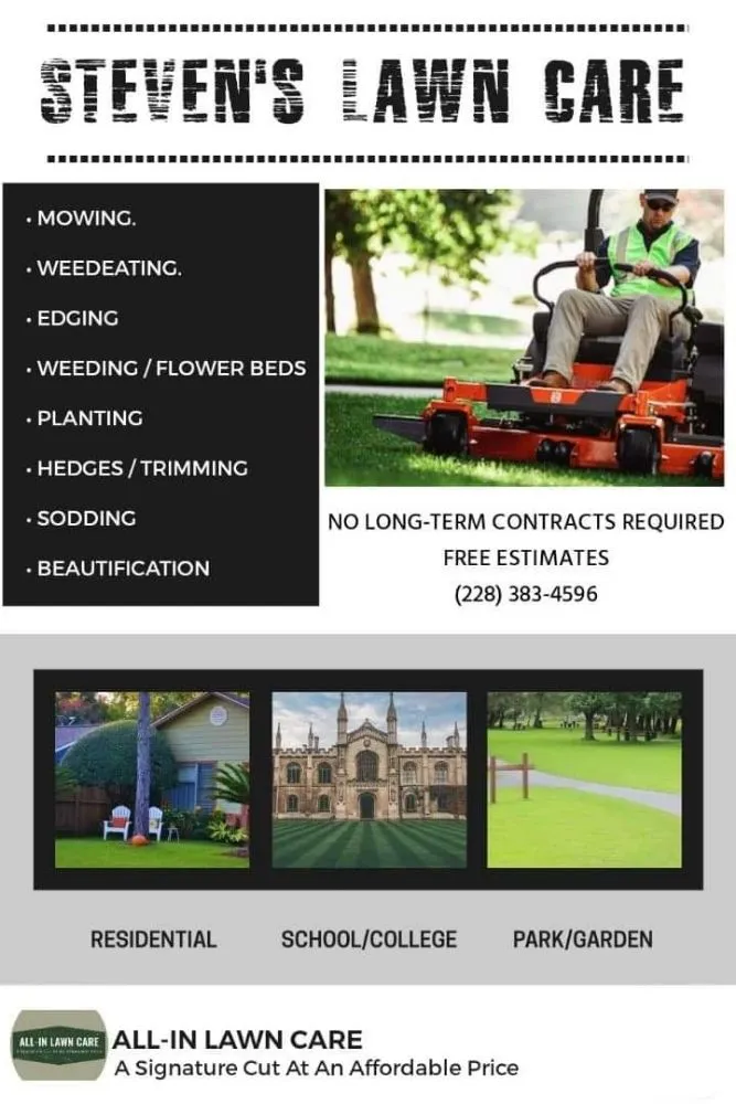 Reliable lawn care service near you across Gulfport, MS - All In Lawn Care