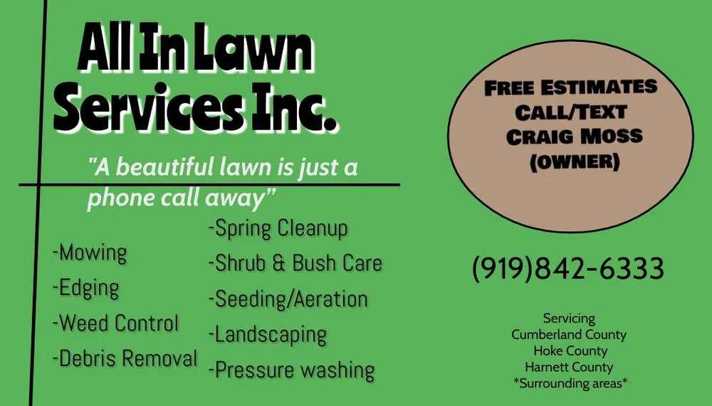 Custom outdoor landscaping in Hope Mills, NC - All in lawn services