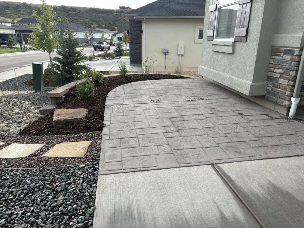 Custom landscaping services with custom design in Colorado Springs, CO by All In One Concrete And More