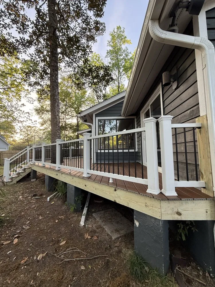 Professional lawn mowing service for outdoor upgrades in North Charleston, SC by All In One Construction And Landscapes