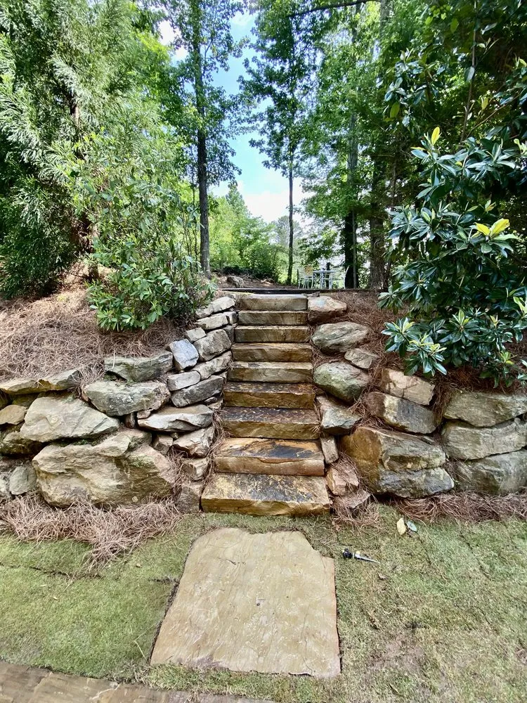 Top-rated garden landscaping with custom design across Cumming, GA - All Mason Construction