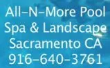 Custom outdoor landscaping in Sacramento, CA by All-N-More Pool Spa & Landscape
