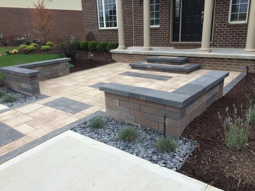 Professional landscape installation with custom design in Hartland, MI by All Natural Landscapes