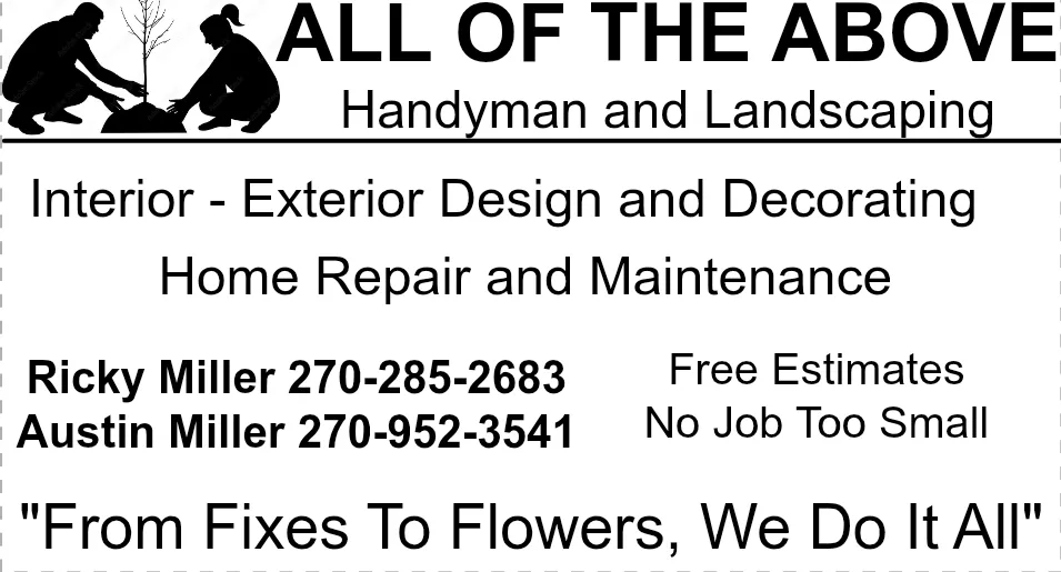 Trusted landscape design in Sturgis, KY - All Of The Above