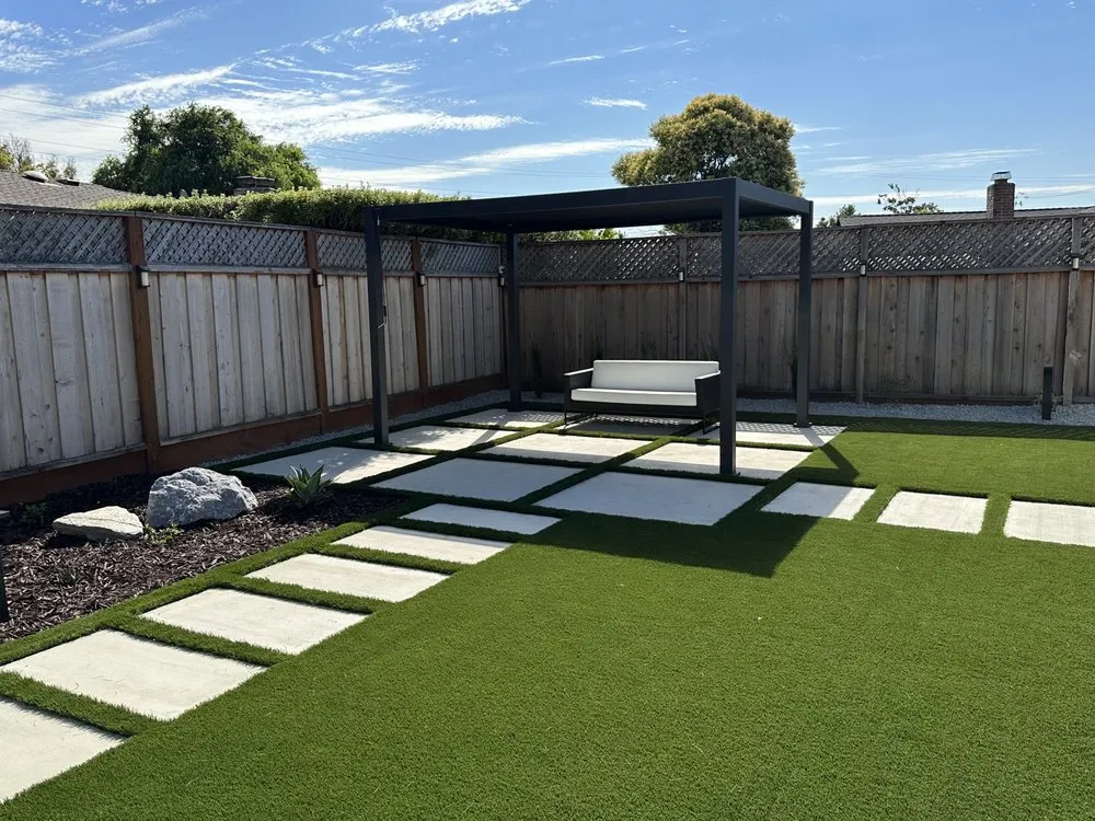 Professional garden landscaping with custom design in Gilroy, CA by All One Landscape