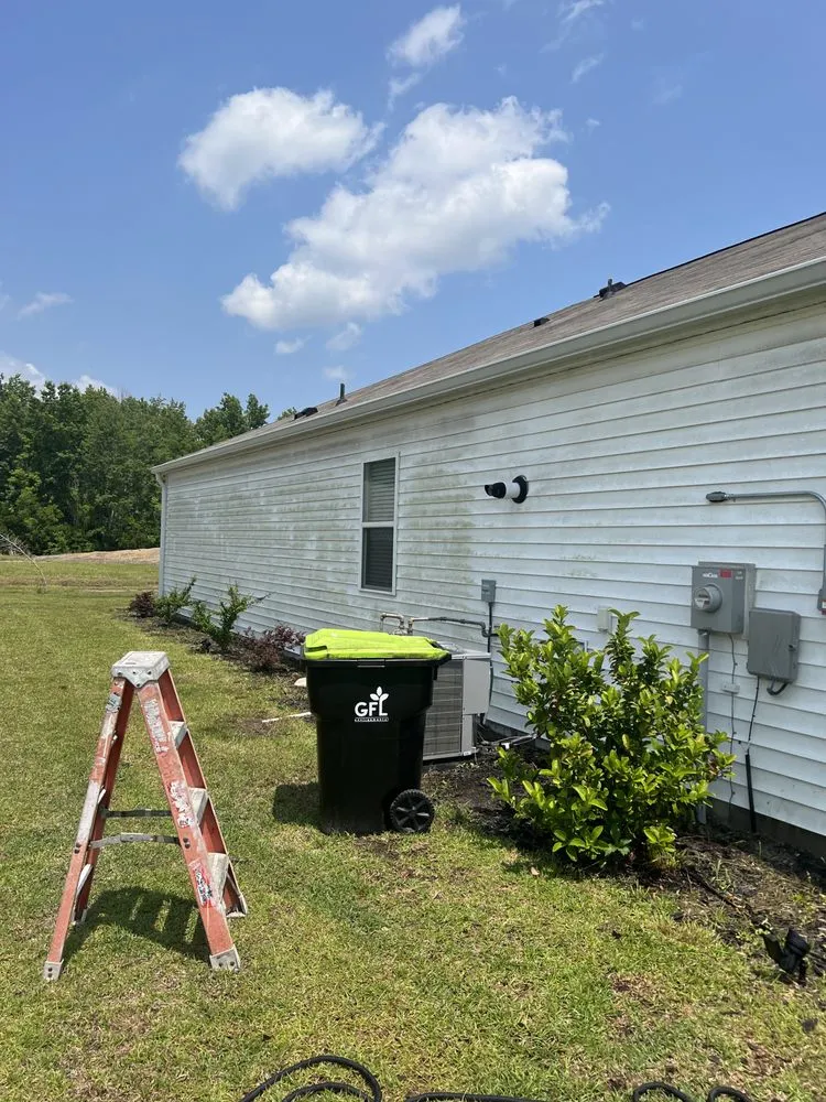 Custom yard cleanup service for beautiful yards in Leland, NC by All Over Pressure Washing N Landscaping